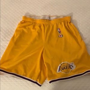 Champion Shorts - Vintage 90s Los Angeles Lakers shorts! Champion Shorts - Vintage 90s Los Angeles Lakers shorts!